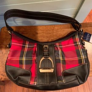 Chaps plaid purse